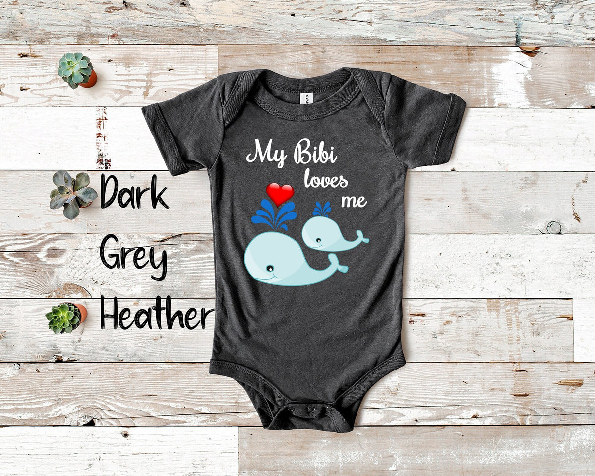 Bibi Loves Me Cute Whale Baby Bodysuit Tshirt or Toddler Shirt South African or Swahili Grandmother Gift or Pregnancy Reveal Announcement Graphic Tee – Premium Graphic · Trending Graphic Apparel