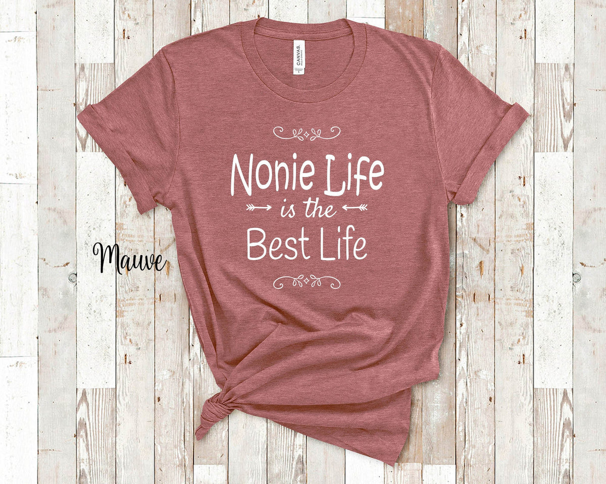 Nonie Life Is The Best Grandma Tshirt Italian Grandmother Gift Idea for Mother39s Day Birthday Christmas or Pregnancy Reveal Announcement Graphic Tee – Aesthetic Look · Top Pick For Any Outfit