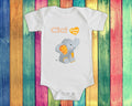 Cici Loves Me Cute Grandma Name Elephant Baby Bodysuit Tshirt or Toddler Shirt Special Grandmother Gift or Pregnancy Reveal Announcement Graphic Tee – Aesthetic Look · Perfect For Daily Wear
