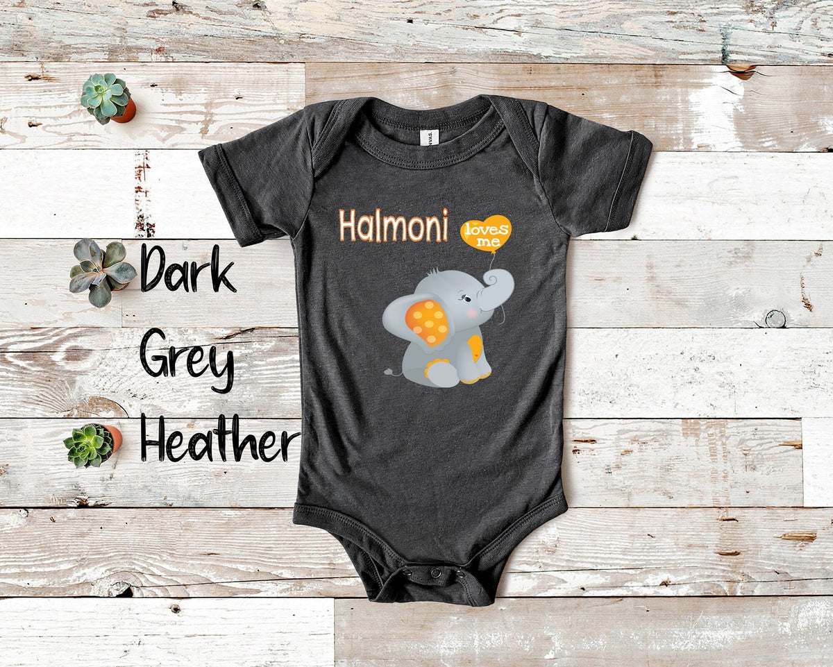 Halmoni Loves Me Cute Grandma Name Elephant Baby Bodysuit Tshirt or Toddler Shirt Korean Grandmother Gift or Pregnancy Reveal Announcement Graphic Tee – Feel-Good Design · Top Pick For Any Outfit