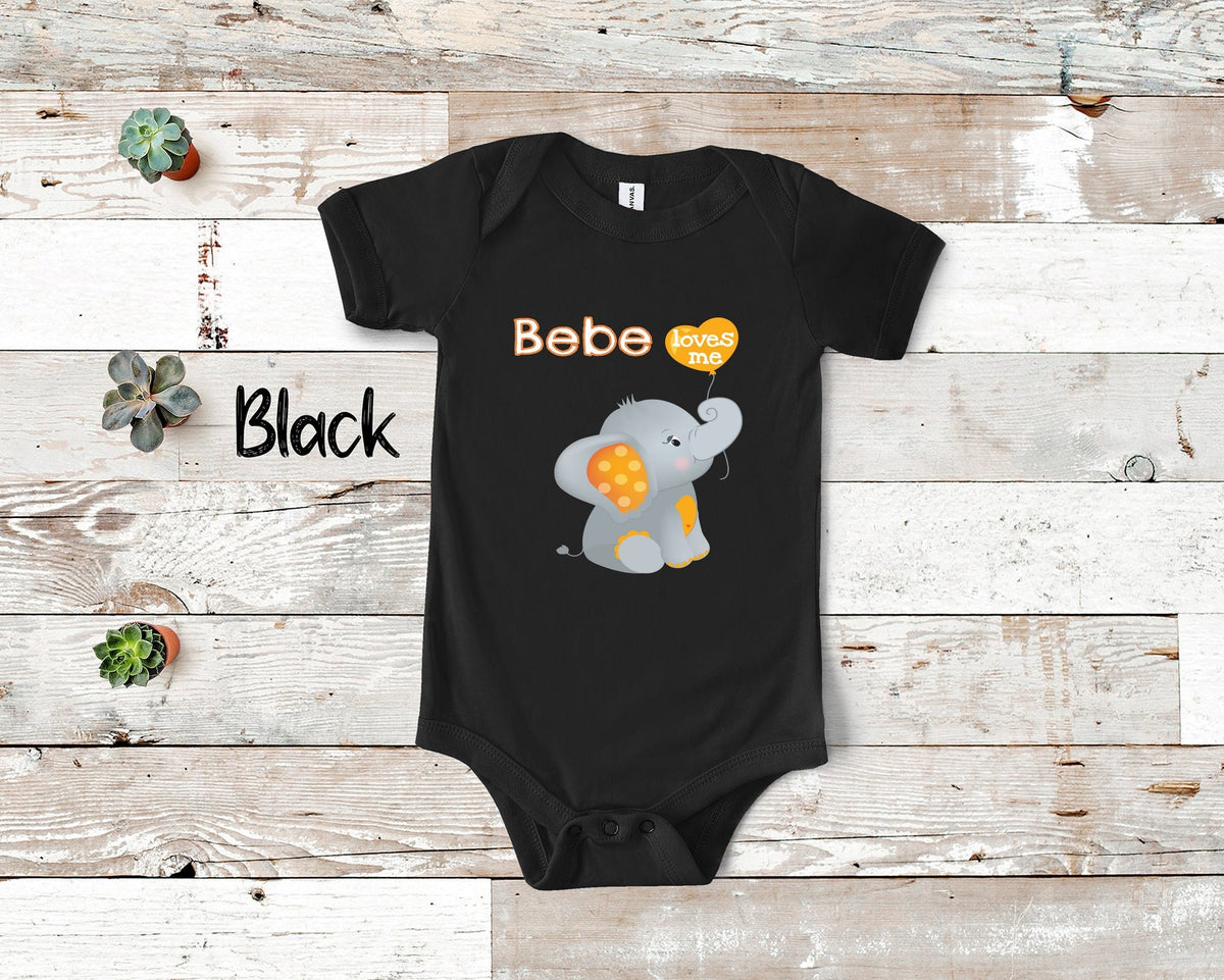 Bebe Loves Me Cute Grandma Named Elephant Baby Bodysuit Tshirt or Toddler Shirt Special Grandmother Gift or Pregnancy Reveal Announcement Graphic Tee – Soft Feel · Great Gift For Fans