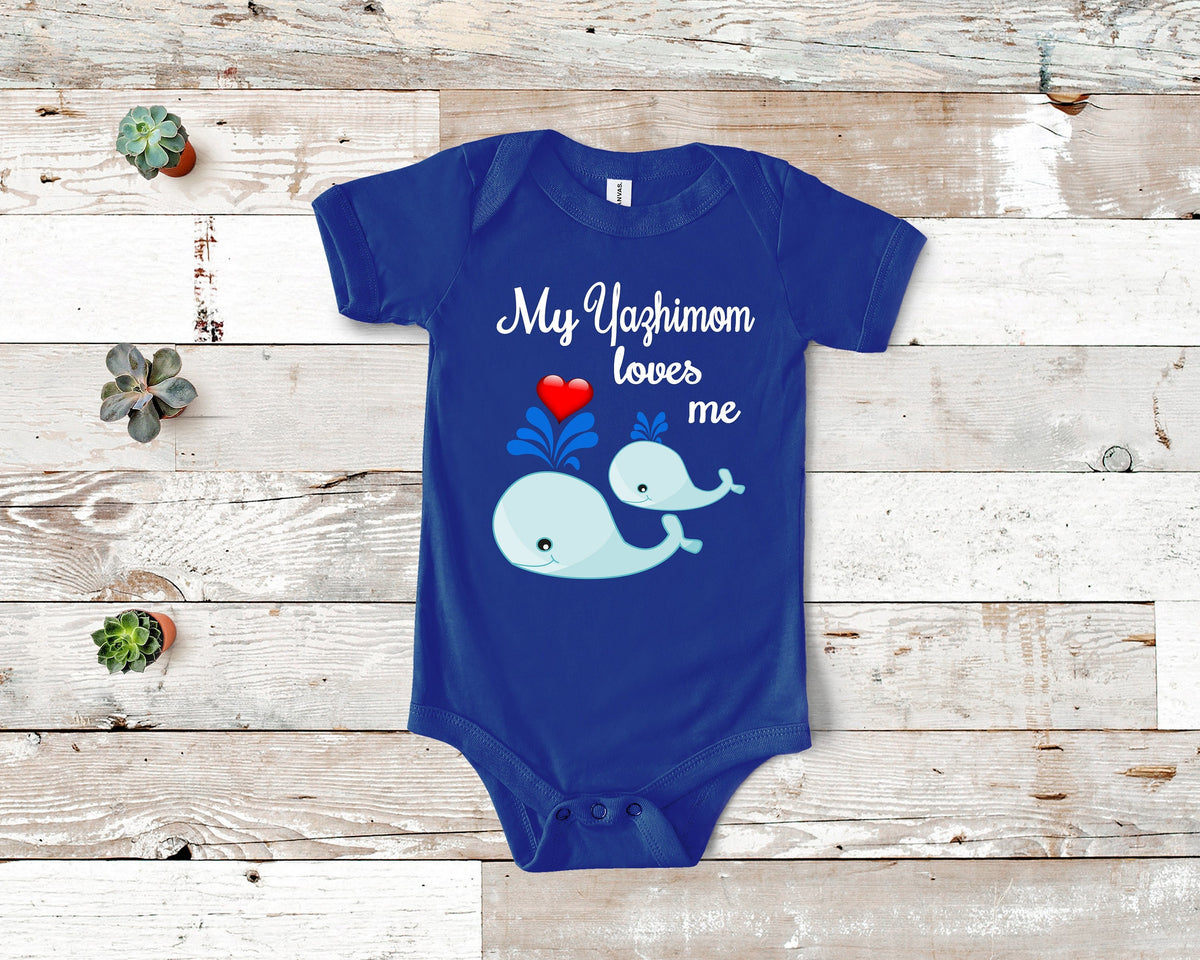 Yazhimom Loves Me Cute Whale Bodysuit Tshirt or Toddler Shirt Washington State Indian Grandmother Gift or Pregnancy Reveal Announcement Graphic Tee – Premium Graphic · Top Pick For Any Outfit