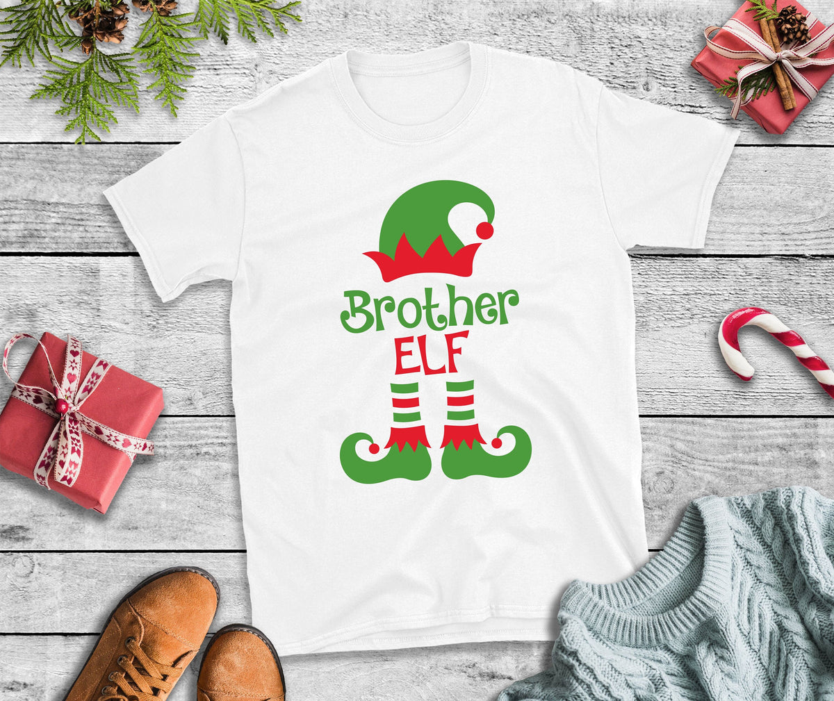Christmas T Shirt Brother Elf Xmas TShirt Xmas Tee Christmas TShirt Graphic Tee – Aesthetic Look · Great Gift For Fans