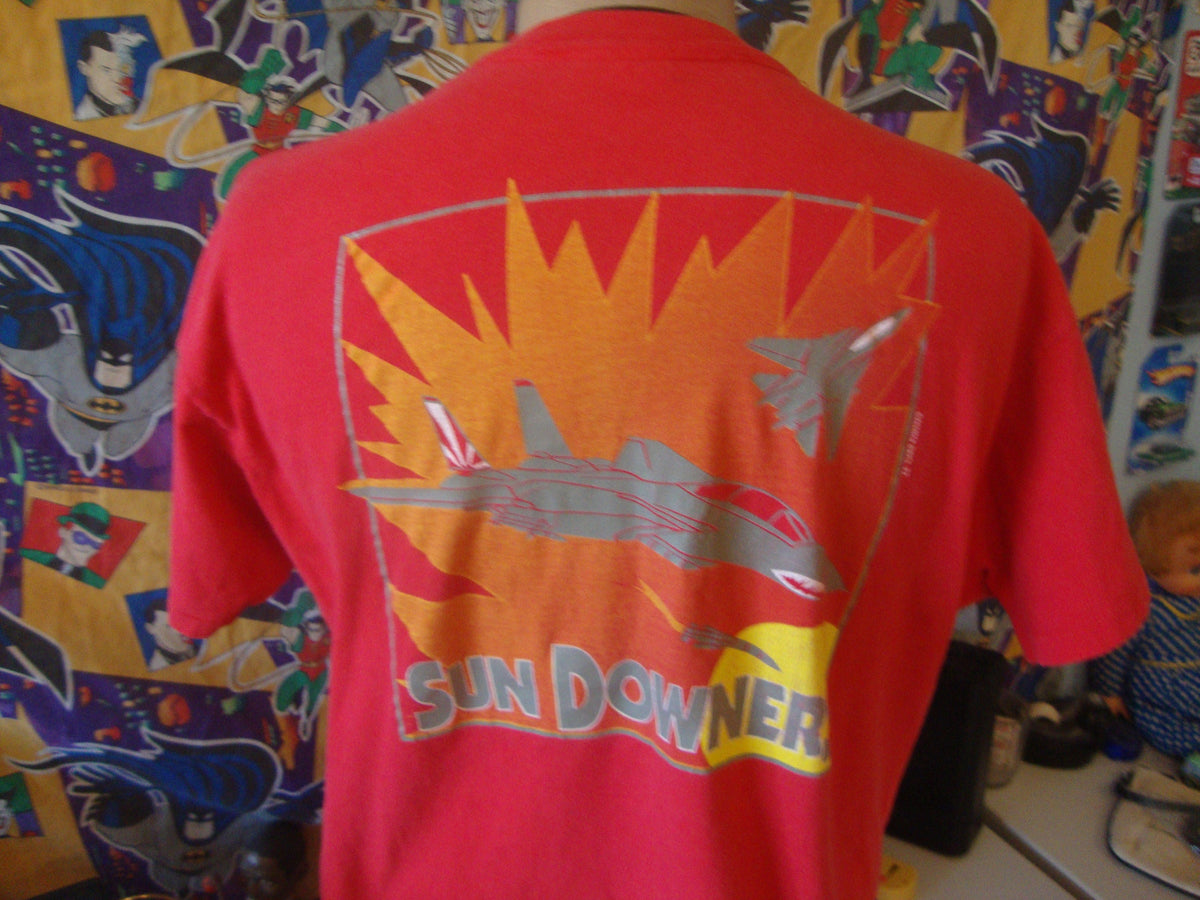Vintage 90s Fighting 111 Sun Downers Fighter Plane T Shirt XL Graphic Tee – Feel-Good Design · Great Gift For Fans