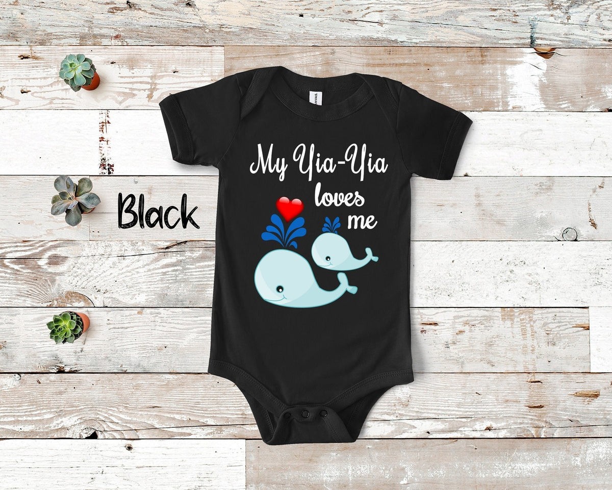 YiaYia Loves Me Cute Whale Baby Bodysuit Tshirt or Toddler Shirt Greece Greek Grandmother Gift or Pregnancy Reveal Announcement Graphic Tee – Fan Favorite · Top Pick For Any Outfit