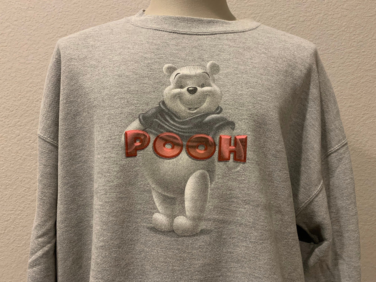 Vintage 90s Disney39s Winnie the Pooh Grey Crewneck Sweatshirt XXL Sweatshirt – Easygoing Wear · Great Gift For Fans