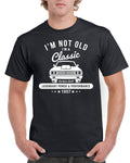 Mens 66th Birthday Gifts For Dad T Shirt Top Shirt Gift Present Sixty Six Im Not Old Im A Clasic 1957 Car Funny Tee 66th Gifts Graphic Tee – Cozy Vibes · Top Pick For Any Outfit