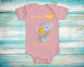 Memere Loves Me Cute Grandma Name Elephant Baby Bodysuit Unique Grandmother Gift for Granddaughter or Grandson or Pregnancy Announcement Graphic Tee – Aesthetic Look · Perfect For Daily Wear