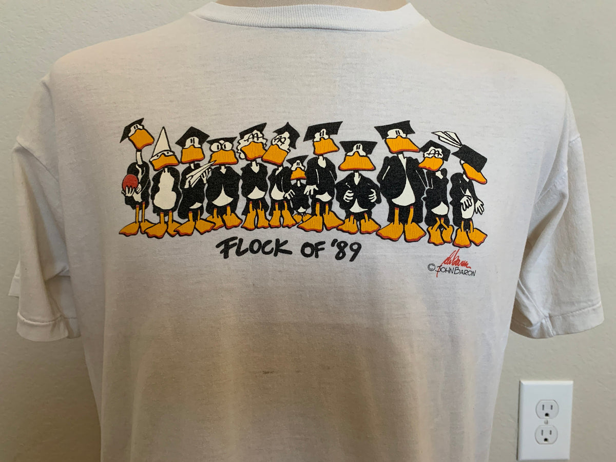 Vintage 8039s Flock of 1989 Graduating Ducks graduation T Shirt Size L Graphic Tee – Feel-Good Design · High-Quality Print