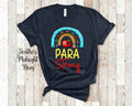 Para Strong Rainbow Paraeducator Tshirt for Teacher Aide Teaching Assistant or Paraprofessional Gift Graphic Tee – Warm & Stylish · Perfect For Daily Wear