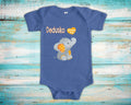 Dedusko Loves Me Cute Grandpa Name Elephant Baby Bodysuit Tshirt or Toddler Shirt Special Grandfather Gift or Pregnancy Reveal Announcement Graphic Tee – Aesthetic Look · Trending Graphic Apparel
