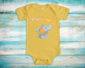 Vav Loves Me Cute Grandpa Name Elephant Baby Bodysuit Tshirt or Toddler Shirt Brazilian Grandfather Gift or Pregnancy Reveal Announcement Graphic Tee – Everyday Comfort · Great Gift For Fans