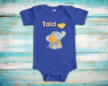 Taid Loves Me Cute Grandpa Name Elephant Baby Bodysuit Tshirt or Toddler Shirt Welsh Grandfather Gift or Pregnancy Reveal Announcement Graphic Tee – Bold Style · Perfect For Daily Wear