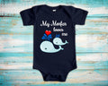 Morfar Loves Me Cute Grandpa Name Whale Baby Bodysuit Tshirt or Toddler Shirt Swedish Grandfather Gift or Pregnancy Reveal Announcement Graphic Tee – Bold Style · Trending Graphic Apparel