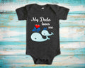 Deda Loves Me Cute Grandpa Name Whale Baby Bodysuit Tshirt or Toddler Shirt Russian Czech Grandfather Gift or Pregnancy Reveal Announcement Graphic Tee – Easygoing Wear · High-Quality Print