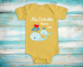 Dedushka Loves Me Cute Grandpa Name Whale Baby Bodysuit Tshirt or Toddler Shirt Russian Grandfather Gift or Pregnancy Reveal Announcement Graphic Tee – Aesthetic Look · Must-Have Style