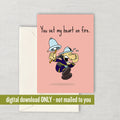 Romantic Firefighter Card Firefighter Valentine Card Anniversary Card Digital Download Printable Card You Set My Heart On Fire Graphic Tee – Bold Style · High-Quality Print