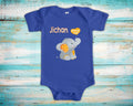 Jichan Loves Me Cute Grandpa Name Elephant Baby Bodysuit Tshirt or Toddler Shirt Japanese Grandfather Gift or Pregnancy Reveal Announcement Graphic Tee – Bold Style · High-Quality Print