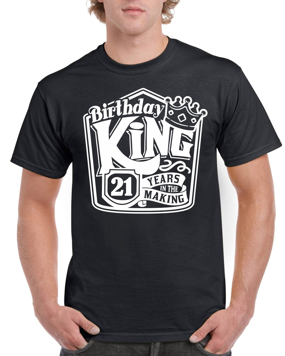 Mens 21st Birthday Gifts For Son Twenty One 21st Gifts Birthday King 21 Years Old T Shirt Funny Tee Present 21 Years Old Graphic Tee – Warm & Stylish · Top Pick For Any Outfit
