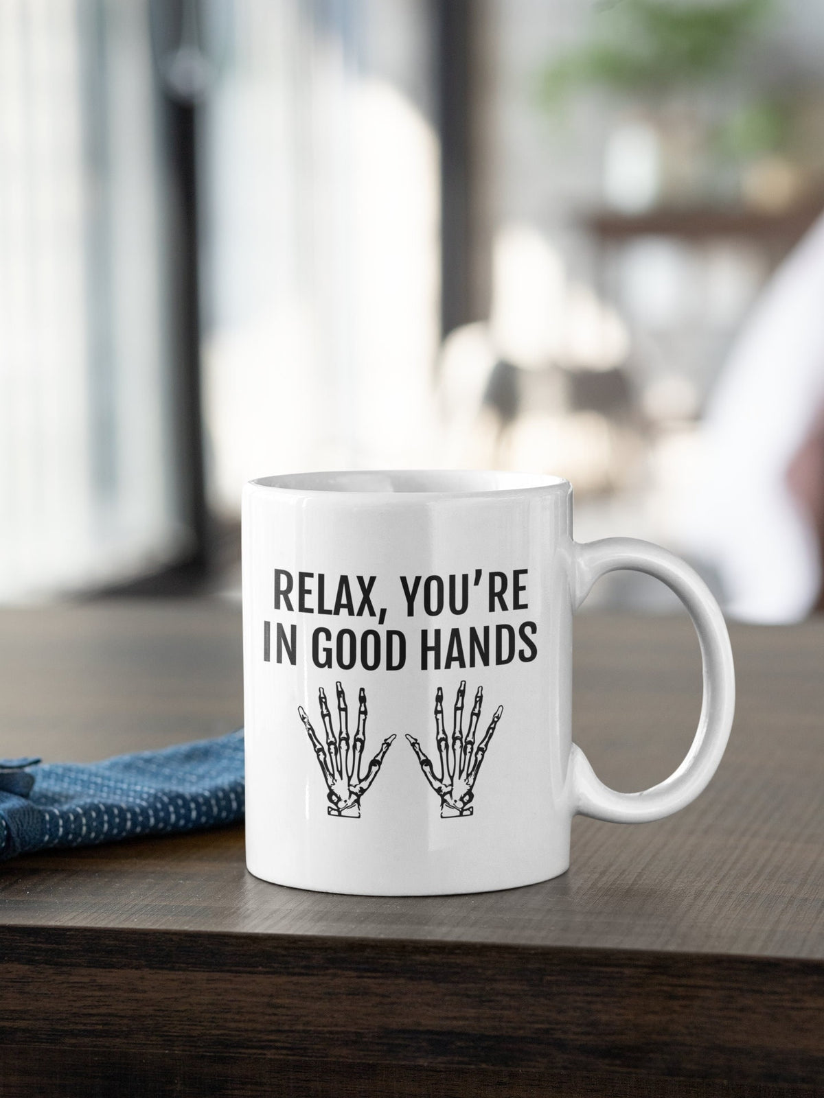 Orthopedic Mug Orthopedist Gift Chiropractor Gift Orthopedic Surgeon Hand Surgeon Funny Medical Mug You39re In Good Hands Graphic Tee – Warm & Stylish · Great Gift For Fans