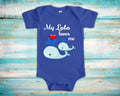 Lolo Loves Me Cute Grandpa Name Whale Baby Bodysuit Tshirt or Toddler Shirt Filipino Grandfather Gift or Pregnancy Reveal Announcement Graphic Tee – Soft Feel · High-Quality Print