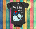 Baboo Loves Me Cute Grandpa Name Whale Baby Bodysuit Tshirt or Toddler Shirt Special Grandfather Gift or Pregnancy Reveal Announcement Graphic Tee – Warm & Stylish · Must-Have Style