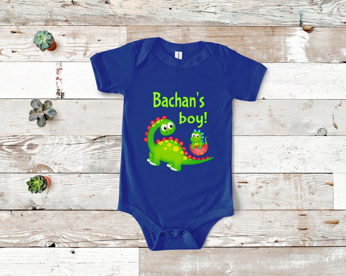 Bachan39s Boy Cute Grandma Name Dinosaur Baby Bodysuit Tshirt or Toddler Shirt for a Japanese Grandmother Gift or Pregnancy Announcement Graphic Tee – Cozy Vibes · High-Quality Print