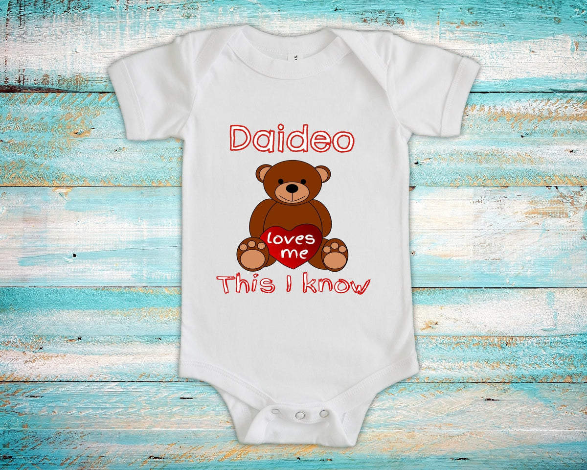 Daideo Loves Me Cute Grandpa Name Bear Baby Bodysuit Tshirt or Toddler Shirt Irish Grandfather Gift or Pregnancy Reveal Announcement Graphic Tee – Cozy Vibes · Perfect For Daily Wear