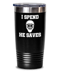Hockey Mom Tumbler Hockey Mom Gift Goalie Mom Gift I Spend He Saves Hockey Dad Goalie Dad Mother39s Day Gift Graphic Tee – Fan Favorite · Trending Graphic Apparel