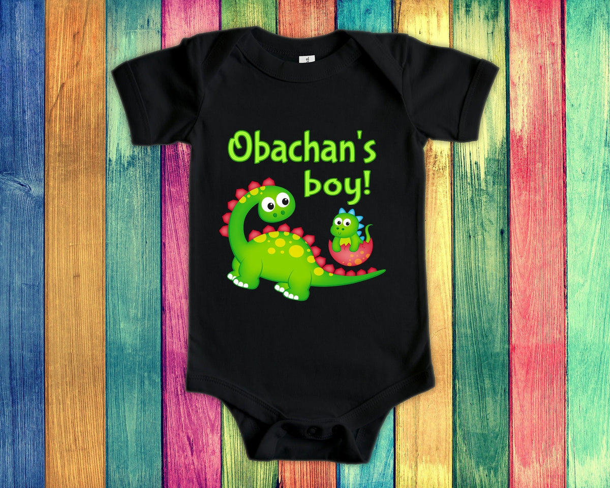Obachan39s Boy Cute Grandma Name Dinosaur Baby Bodysuit Tshirt or Toddler Shirt for a Japanese Grandmother Gift or Pregnancy Announcement Graphic Tee – Aesthetic Look · Top Pick For Any Outfit