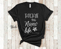 Rockin39 This Nano Life Grandma Tshirt Special Grandmother Gift Idea for Mother39s Day Birthday Christmas or Pregnancy Reveal Announcement Graphic Tee – Bold Style · Top Pick For Any Outfit