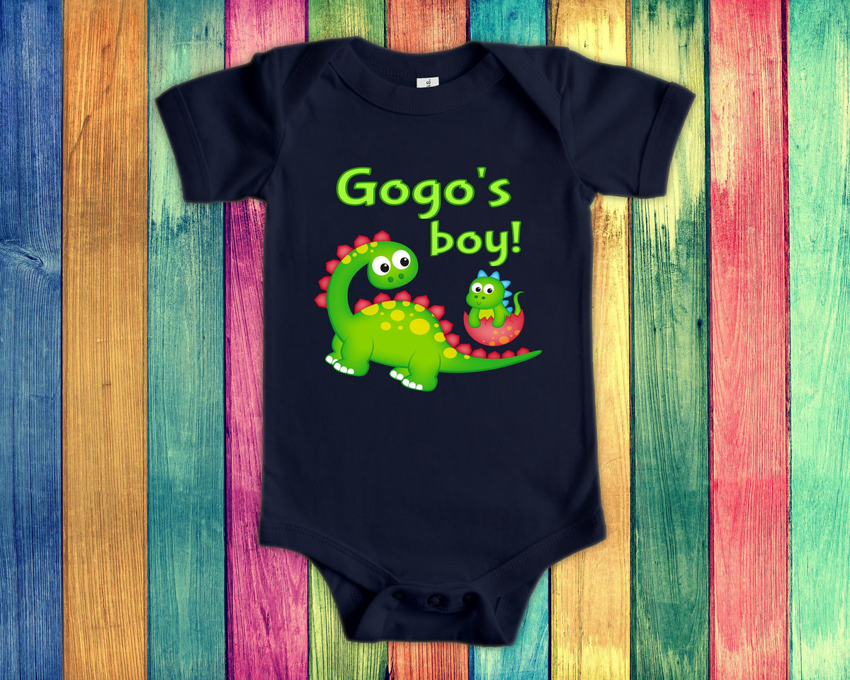 Gogo39s Boy Cute Grandma Name Dinosaur Baby Bodysuit Tshirt or Toddler Shirt for a South African Zulu Grandmother Gift or Pregnancy Reveal Graphic Tee – Warm & Stylish · Perfect For Daily Wear