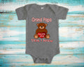 Grand Papa Loves Me Cute Grandpa Name Bear Baby Bodysuit Tshirt or Toddler Shirt Special Grandfather Gift or Pregnancy Reveal Announcement Graphic Tee – Aesthetic Look · Perfect For Daily Wear