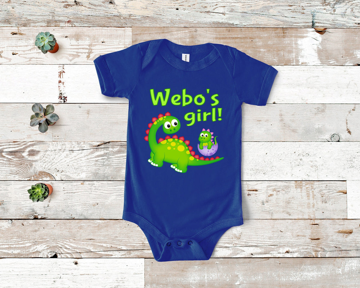 Webo39s Girl Cute Grandpa Name Dinosaur Baby Bodysuit Tshirt or Toddler Shirt for a Special Grandfather Gift or Pregnancy Announcement Graphic Tee – Feel-Good Design · Top Pick For Any Outfit