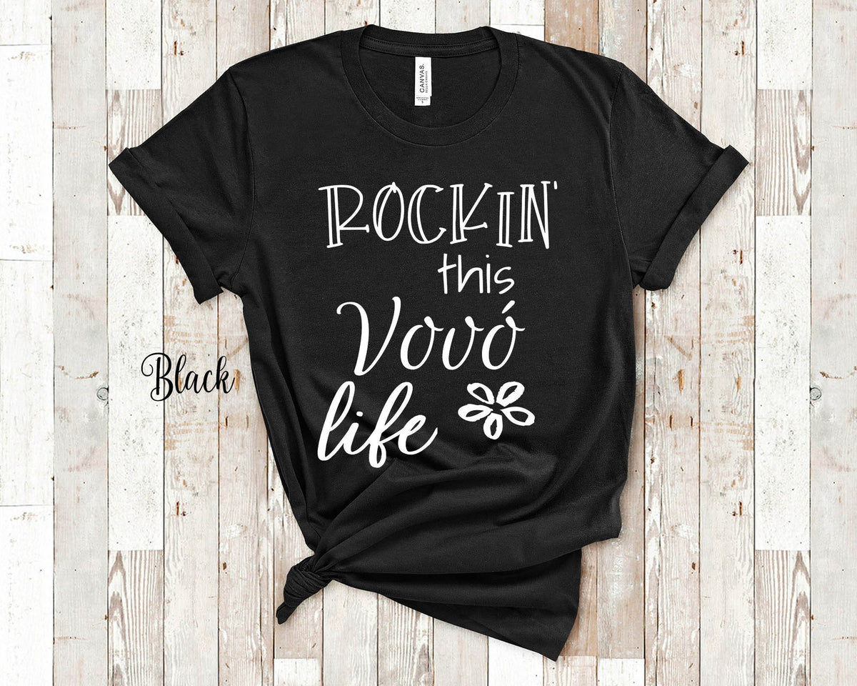 Rockin This Vov Life Grandma Tshirt Portuguese Grandmother Gift Idea for Mother39s Day Birthday Christmas or Pregnancy Reveal Announcement Graphic Tee – Soft Feel · High-Quality Print