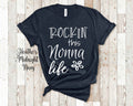 Rockin This Nonna Life Tshirt Gift for Grandmother Funny Nonna Shirt Grandmother Birthday Mother39s Day Gifts for Nonna Graphic Tee – Soft Feel · High-Quality Print