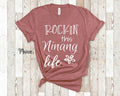 Rockin This Ninang Life Godmother Tshirt Filipino or Spanish Gift Idea for Mother39s Day Birthday Christmas or Pregnancy Reveal Graphic Tee – Cozy Vibes · Trending Graphic Apparel