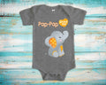 PapPap Loves Me Cute Grandpa Name Elephant Baby Bodysuit Unique Grandfather Gift for Granddaughter or Grandson or Pregnancy Announcement Graphic Tee – Everyday Comfort · High-Quality Print