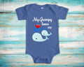 Grampy Loves Me Cute Grandpa Name Whale Baby Bodysuit Unique Grandfather Gift for Granddaughter or Grandson or Pregnancy Announcement Graphic Tee – Bold Style · High-Quality Print