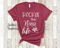 Rockin This Nina Life Godmother Tshirt Spanish Gift Idea for Mother39s Day Birthday Christmas or Pregnancy Reveal Announcement Graphic Tee – Cozy Vibes · Perfect For Daily Wear