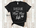 Rockin This Mae Mae Life Grandma Tshirt Special Grandmother Gift Idea for Mother39s Day Birthday Christmas or Pregnancy Reveal Announcement Graphic Tee – Aesthetic Look · High-Quality Print