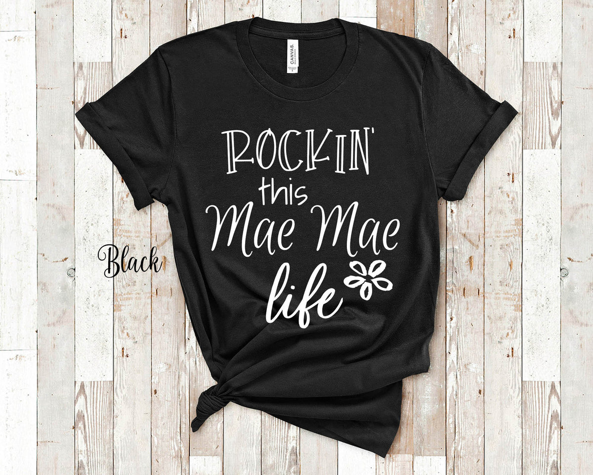 Rockin This Mae Mae Life Grandma Tshirt Special Grandmother Gift Idea for Mother39s Day Birthday Christmas or Pregnancy Reveal Announcement Graphic Tee – Aesthetic Look · High-Quality Print