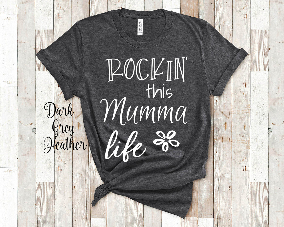 Rockin39 This Mumma Life Grandma Tshirt Finnish Grandmother Gift Idea for Mother39s Day Birthday Christmas or Pregnancy Reveal Announcement Graphic Tee – Fan Favorite · Must-Have Style