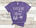 Rockin This Noni Life Grandma Tshirt Special Grandmother Gift Idea for Mother39s Day Birthday Christmas or Pregnancy Reveal Announcement Graphic Tee – Cozy Vibes · Trending Graphic Apparel