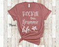 Rockin This Grammie Life Tshirt Gift for Grandmother Funny Grammie Shirt Grandmother Birthday Mother39s Day Gifts for Grammie Graphic Tee – Feel-Good Design · Trending Graphic Apparel