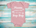 Pass Me To PopPop Cute Grandpa Baby Bodysuit Tshirt or Toddler Shirt Special Grandfather Gift or Pregnancy Announcement Graphic Tee – Easygoing Wear · Trending Graphic Apparel