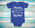 Pass Me To Big Paw Cute Grandpa Baby Bodysuit Tshirt or Toddler Shirt Special Grandfather Gift or Pregnancy Announcement Graphic Tee – Bold Style · Top Pick For Any Outfit