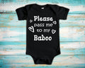 Pass Me To Baboo Cute Grandpa Baby Bodysuit Tshirt or Toddler Shirt Special Grandfather Gift or Pregnancy Announcement Graphic Tee – Warm & Stylish · Perfect For Daily Wear