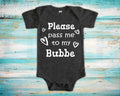 Pass Me To Bubbe Cute Grandpa Baby Bodysuit Tshirt or Toddler Shirt Jewish Yiddish Grandfather Gift or Pregnancy Announcement Graphic Tee – Cozy Vibes · Must-Have Style