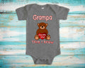 Grampa Loves Me Cute Grandpa Name Bear Baby Bodysuit Tshirt or Toddler Shirt Special Grandfather Gift or Pregnancy Reveal Announcement Graphic Tee – Feel-Good Design · Must-Have Style